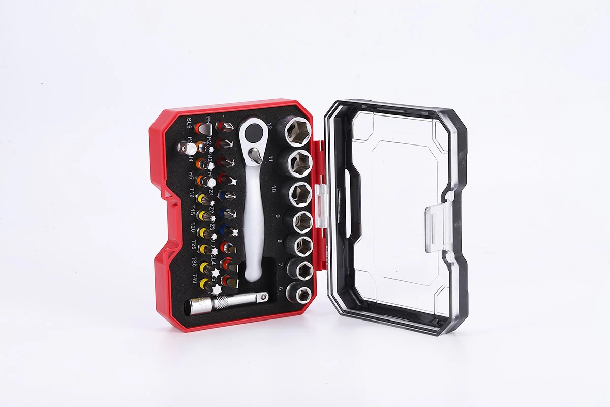 Juego de 30 puntas para llave de carraca y destornillador