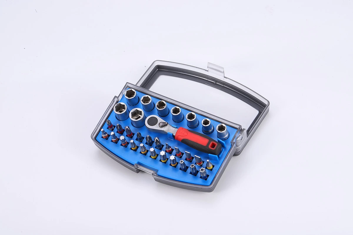 Juego de 32 piezas de puntas de vaso y carraca