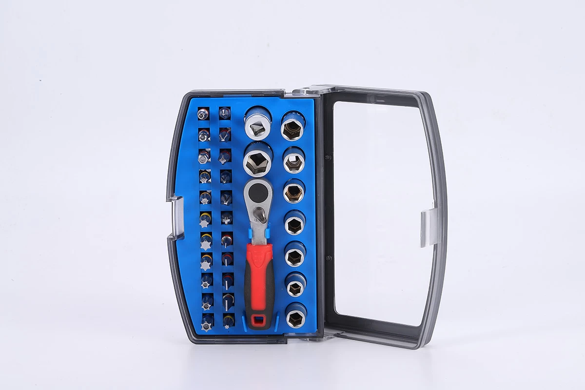 Juego de 32 piezas de puntas de vaso y carraca