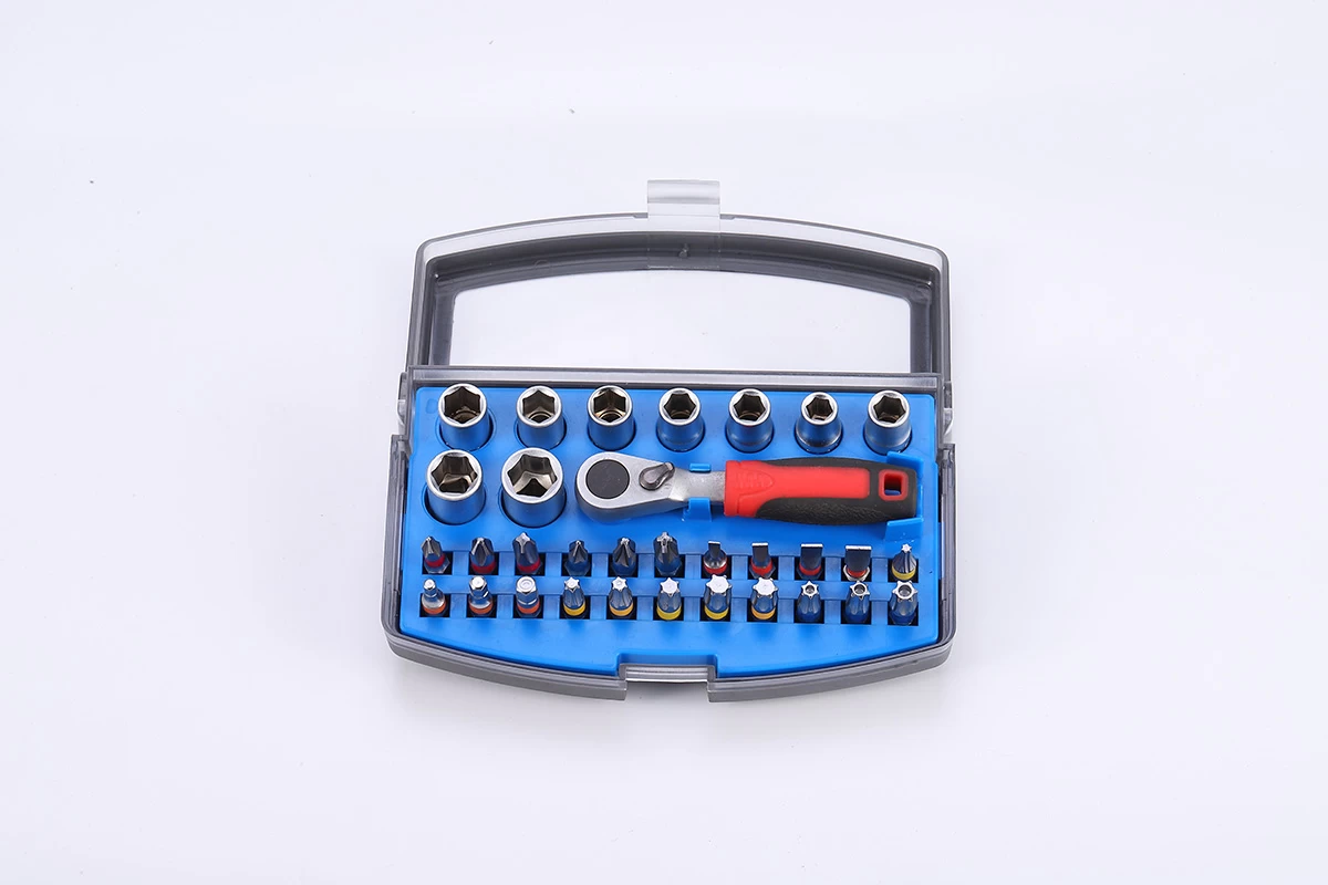 Juego de 32 piezas de puntas de vaso y carraca