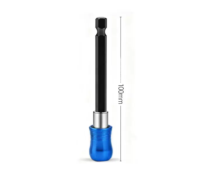 Mandril de cambio rápido de 100 mm con accionamiento hexagonal de 1/4".