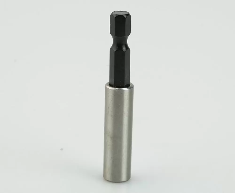 Extensión magnética para puntas de 60 mm con entrada de 1/4" y casquillo hexagonal